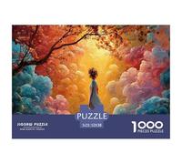 Sinoshow_24085_a_woman_stands_under_a_tree_with_her_back_to_the_f07c5162-5095-4ce3-8e55-ecab26939e1c_3 1000 Pieces Jigsaw Impossible Hard Difficult Puzzle Game, Stress Releasing Family Game, Family C