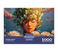 Sinoshow_24085_a_young_chinese_woman_with_her_eyes_closed_sitti_c4461e31-9c3d-41af-b132-f0431ac7924d_3 1000 Pieces Jigsaw Impossible Hard Difficult Puzzle Game, Vibrant Imagery, Birthd