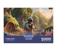 Sinoshow_24085_an_astronaut_in_a_space_suit_holding_their_cat_a_343ef974-fbaf-4547-86a2-ab42be935cf9_2 1000 Pieces Puzzles Impossible Hard Difficult Puzzle Game, Vibrant Imagery, Birth