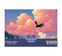 Sinoshow_24085_an_eagle_soaring_over_the_ocean_waves_crashing_i_bc37e254-b570-472b-bbdc-f1f66866e9dc_3 (1) 1000 Pieces Puzzles Impossible Hard Difficult Puzzle Game, Stress Releasing Family Game, Fam
