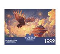 Sinoshow_24085_an_eagle_soars_over_the_sea_waves_crashing_again_487f8e17-c24b-4504-9346-f63fdcaddbd4_1 1000 Pieces Puzzles Challenging And Educational Jigsaw Puzzle, Unique Challenging Educational To