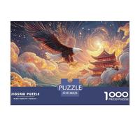 Sinoshow_24085_an_eagle_soars_over_the_sea_waves_crashing_again_487f8e17-c24b-4504-9346-f63fdcaddbd4_2 1000 Pieces Jigsaw Fun Challenging & Brainteasing Jigsaw Puzzle, Stress Releasing Family Game, B
