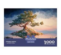 Sinoshow_24085_an_isolated_island_with_an_oak_tree_at_the_cente_e0e5242e-713d-46ba-a90b-2f21a0ed6a9f_2 1000 Pieces Jigsaw Challenging And Educational Jigsaw Puzzle, Vibrant Imagery, Fa
