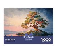 Sinoshow_24085_an_isolated_island_with_an_oak_tree_at_the_cente_e0e5242e-713d-46ba-a90b-2f21a0ed6a9f_1 1000 Pieces Jigsaw Impossible Hard Difficult Puzzle Game, Vibrant Imagery, Birthd