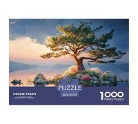 Sinoshow_24085_an_isolated_island_with_an_oak_tree_at_the_cente_e0e5242e-713d-46ba-a90b-2f21a0ed6a9f_4 1000 Pieces Jigsaw Impossible Hard Difficult Puzzle Game, Vibrant Imagery, Birthd