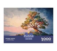 Sinoshow_24085_an_isolated_island_with_an_oak_tree_at_the_cente_e0e5242e-713d-46ba-a90b-2f21a0ed6a9f_1 1000 Pieces Jigsaw Challenging And Educational Puzzle Game, Vibrant Imagery, Fami