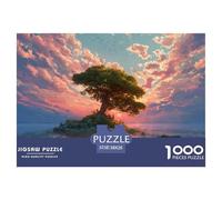 Sinoshow_24085_an_isolated_island_with_an_oak_tree_in_the_middl_64b90e27-9a8f-4ff3-ac9e-55d288b3e66a_1 1000 Pieces Puzzles Challenging And Educational Jigsaw Puzzle, Unique Challenging Educational To