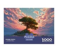 Sinoshow_24085_an_isolated_island_with_an_oak_tree_in_the_middl_64b90e27-9a8f-4ff3-ac9e-55d288b3e66a_1 1000 Pieces Puzzles Impossible Hard Difficult Jigsaw Puzzle, Unique Challenging Educational Toys
