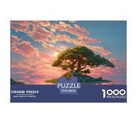 Sinoshow_24085_an_isolated_island_with_an_oak_tree_in_the_middl_64b90e27-9a8f-4ff3-ac9e-55d288b3e66a_3 1000 Pieces Jigsaw Fun Challenging & Brainteasing Puzzle Game, Vibrant Imagery, F