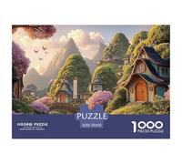 Sinoshow_24085_ancient_chinese-style_architecture_green_mountai_c5cfc508-1b5a-4316-8943-7f31b2089a35_1 1000 Pieces Puzzles Impossible Hard Difficult Jigsaw Puzzle, Stress Releasing Family Game, Famil