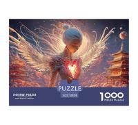 Sinoshow_24085_beautiful_female_angel_with_broken_heart_on_her__2817eb95-8a68-4c60-ac97-64ca5e6afda0_4 1000 Pieces Puzzles Impossible Hard Difficult Jigsaw Puzzle, Stress Releasing Family Game, Famil