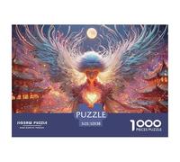 Sinoshow_24085_beautiful_female_angel_with_broken_heart_on_her__2817eb95-8a68-4c60-ac97-64ca5e6afda0_1 1000 Pieces Jigsaw Fun Challenging & Brainteasing Puzzle Game, Vibrant Imagery, F
