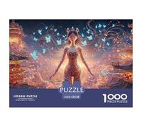 Sinoshow_24085_beautiful_girl_in_a_futuristic_bodysuit_with_blu_ea7764c9-ce46-48ea-ac83-1876a093b4e9_4 1000 Pieces Jigsaw Fun Challenging & Brainteasing Jigsaw Puzzle, Vibrant Imagery