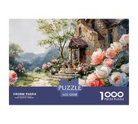 Sinoshow_24085_casa_con_flores_rosas_en_el_estante_de_un_suelo__bd3a4205-f1c8-4280-9726-962e4509c45d_3 1000 Pieces Jigsaw Challenging And Educational Jigsaw Puzzle, Vibrant Imagery, Fa