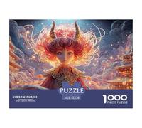 Sinoshow_24085_chibi-style_character_with_red_hair_horns_and_ch_98e2e585-eaff-4fda-9db9-0d1fbbc7dbf4_2 1000 Pieces Jigsaw Fun Challenging & Brainteasing Jigsaw Puzzle, Stress Releasing Family Game, F