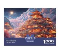 Sinoshow_24085_chinese_architecture_cascading_waterfalls_delica_e91a4434-024a-4406-9cbf-32656206b793_2 1000 Pieces Jigsaw Fun Challenging & Brainteasing Puzzle Game, Vibrant Imagery, F