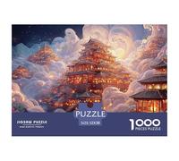 Sinoshow_24085_chinese_architecture_cascading_waterfalls_delica_e91a4434-024a-4406-9cbf-32656206b793_3 1000 Pieces Puzzles Challenging And Educational Jigsaw Puzzle, Unique Challenging Educational To