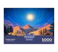 Sinoshow_24085_colorful_northern_lights_a_full_moon_a_forest_wi_73d9905d-91ea-4426-9156-658d0c34e9ec_1 1000 Pieces Puzzles Impossible Hard Difficult Jigsaw Puzzle, Vibrant Imagery, Bir