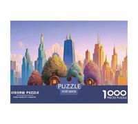 Sinoshow_24085_colorful_watercolor_of_the_chicago_skyline_with__eef0fe13-4564-4d6a-a1b4-9f18d77e4442_1 1000 Pieces Jigsaw Fun Challenging & Brainteasing Puzzle Game, Stress Releasing Family Game, Fam