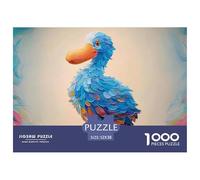 Sinoshow_24085_cute_and_simple_illustration_of_a_blue_dodo_whit_5648dc15-984e-45c5-a83e-a4b0946d264f_3 1000 Pieces Jigsaw Challenging And Educational Jigsaw Puzzle, Stress Releasing Family Game, Birt