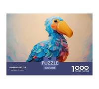 Sinoshow_24085_cute_and_simple_illustration_of_a_blue_dodo_whit_5648dc15-984e-45c5-a83e-a4b0946d264f_1 1000 Pieces Jigsaw Challenging And Educational Jigsaw Puzzle, Unique Challenging Educational Toy