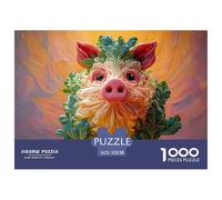 Sinoshow_24085_cute_chubby_vegetable_pig_with_a_plump_body_made_783fed6f-ef00-4b44-b1c3-4d17fa30533b_1 1000 Pieces Jigsaw Impossible Hard Difficult Puzzle Game, Stress Releasing Family Game, Family C