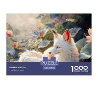 Sinoshow_24085_cute_white_nine-tailed_fox_with_red_fur_and_yell_e773085d-9c37-47cc-8638-4331a7876dd8_3 1000 Pieces Puzzles Impossible Hard Difficult Puzzle Game, Stress Releasing Family Game, Family