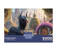 Sinoshow_24085_dark_knight_hunter_black_armor_with_red_eyes_fan_3675a224-e63b-4bad-a8fe-d77629be9118_2 1000 Pieces Puzzles Impossible Hard Difficult Jigsaw Puzzle, Unique Challenging Educational Toys