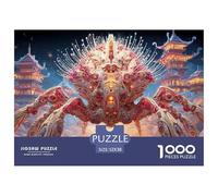 Sinoshow_24085_gundam_style_white_and_red_spider_crab_mech_with_27d04202-9ea5-4042-bb59-2e69cf62b0c8_3 1000 Pieces Puzzles Impossible Hard Difficult Jigsaw Puzzle, Stress Releasing Family Game, Famil