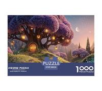 Sinoshow_24085_in_the_moonlit_night_there_is_an_elegant_purple__5e8c61a2-d41e-4c04-a2f2-ac2c77e13fde_2 1000 Pieces Puzzles Impossible Hard Difficult Jigsaw Puzzle, Unique Challenging Educational Toys