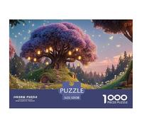 Sinoshow_24085_in_the_moonlit_night_there_is_an_elegant_purple__5e8c61a2-d41e-4c04-a2f2-ac2c77e13fde_1 1000 Pieces Jigsaw Fun Challenging & Brainteasing Puzzle Game, Unique Challenging Educational To
