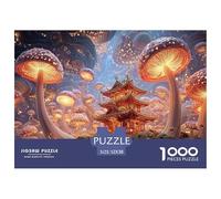 Sinoshow_24085_mushrooms_growing_on_mossy_ground_macro_photogra_a206adca-004b-47ca-ab82-735803bf1524_1 1000 Pieces Puzzles Impossible Hard Difficult Jigsaw Puzzle, Stress Releasing Family Game, Famil