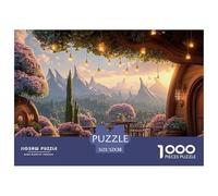 Sinoshow_24085_night_a_wooden_house_balcony_flower_pots_on_the__8fe7137c-4e77-4e9e-b946-c36a0aabfe8e_3 1000 Pieces Puzzles Impossible Hard Difficult Jigsaw Puzzle, Unique Challenging Educational Toys