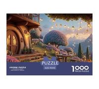 Sinoshow_24085_night_a_wooden_house_balcony_flower_pots_on_the__8fe7137c-4e77-4e9e-b946-c36a0aabfe8e_2 1000 Pieces Jigsaw Fun Challenging & Brainteasing Jigsaw Puzzle, Unique Challenging Educational