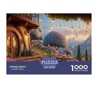Sinoshow_24085_night_a_wooden_house_balcony_flower_pots_on_the__8fe7137c-4e77-4e9e-b946-c36a0aabfe8e_2 1000 Pieces Puzzles Impossible Hard Difficult Jigsaw Puzzle, Unique Challenging Educational Toys