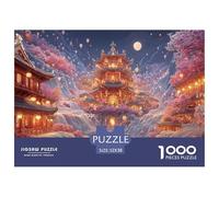 Sinoshow_24085_ornate_chinese-style_architecture_cascading_wate_b2dce43e-f8c1-4457-b489-a44de97c0757_3 1000 Pieces Puzzles Impossible Hard Difficult Jigsaw Puzzle, Vibrant Imagery, Bir