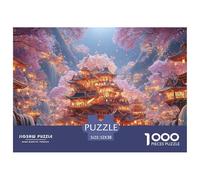 Sinoshow_24085_ornate_chinese-style_architecture_cascading_wate_b2dce43e-f8c1-4457-b489-a44de97c0757_2 1000 Pieces Puzzles Impossible Hard Difficult Jigsaw Puzzle, Unique Challenging Educational Toys