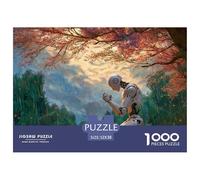 Sinoshow_24085_photo_of_an_ai_robot_praying_under_a_cherry_blos_b432530d-f051-4f1d-a1a7-5f96439f2ce6_1 1000 Pieces Jigsaw Fun Challenging & Brainteasing Jigsaw Puzzle, Vibrant Imagery