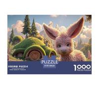 Sinoshow_24085_photograph_of_a_pink_baby_donkey_with_large_ears_89cf62b4-6cf9-4e45-8eb3-e823f431e71a_4 1000 Pieces Jigsaw Fun Challenging & Brainteasing Jigsaw Puzzle, Vibrant Imagery