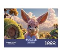 Sinoshow_24085_photograph_of_a_pink_baby_donkey_with_large_ears_89cf62b4-6cf9-4e45-8eb3-e823f431e71a_3 1000 Pieces Jigsaw Fun Challenging & Brainteasing Puzzle Game, Vibrant Imagery, B