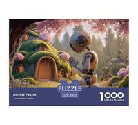 Sinoshow_24085_photograph_of_an_ai_robot_praying_under_a_cherry_8265db01-0450-45af-8dc5-8440864c3c8f_2 1000 Pieces Puzzles Impossible Hard Difficult Puzzle Game, Vibrant Imagery, Famil