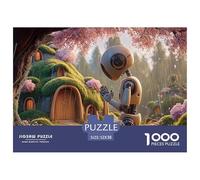 Sinoshow_24085_photograph_of_an_ai_robot_praying_under_a_cherry_8265db01-0450-45af-8dc5-8440864c3c8f_2 1000 Pieces Jigsaw Fun Challenging & Brainteasing Puzzle Game, Stress Releasing Family Game, Bir