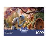 Sinoshow_24085_photograph_of_an_ai_robot_praying_under_a_cherry_8265db01-0450-45af-8dc5-8440864c3c8f_4 1000 Pieces Jigsaw Fun Challenging & Brainteasing Jigsaw Puzzle, Stress Releasing Family Game, F