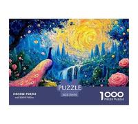 Sinoshow_24085_pink_peacock_colorful_feathers_standing_on_the_r_472a048b-5230-4c4a-a2f9-4aab55e4e506_3 1000 Pieces Jigsaw Impossible Hard Difficult Jigsaw Puzzle, Stress Releasing Family Game, Birthd