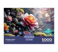 Sinoshow_24085_pink_rose_yellow_daffodil_and_blue_forget-me-not_c00aae03-c0e5-420c-b9d5-1f61eb95805d_2 1000 Pieces Jigsaw Fun Challenging & Brainteasing Puzzle Game, Stress Releasing Family Game, Fam