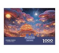 Sinoshow_24085_purple_flowers_glowing_fireflies_and_lanterns_al_9b06c6d7-a305-4feb-aa28-0b9bbaba770a_4 1000 Pieces Puzzles Impossible Hard Difficult Jigsaw Puzzle, Unique Challenging Educational Toys