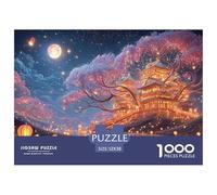 Sinoshow_24085_purple_flowers_glowing_fireflies_and_lanterns_al_9b06c6d7-a305-4feb-aa28-0b9bbaba770a_2 1000 Pieces Puzzles Impossible Hard Difficult Jigsaw Puzzle, Vibrant Imagery, Fam