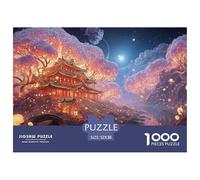 Sinoshow_24085_purple_flowers_glowing_fireflies_and_lanterns_al_9b06c6d7-a305-4feb-aa28-0b9bbaba770a_3 1000 Pieces Puzzles Impossible Hard Difficult Puzzle Game, Stress Releasing Family Game, Family