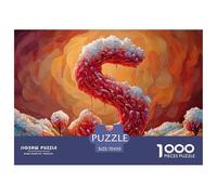 Sinoshow_24085_red_candy_text_aimed_lemon._the_letter_s_is_made_a5d95311-f150-4c32-90df-7cbc426c5239_3 1000 Pieces Jigsaw Impossible Hard Difficult Puzzle Game, Unique Challenging Educational Toys, B