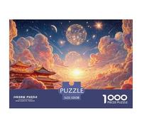 Sinoshow_24085_sunrise_over_the_clouds_with_the_sun_and_moon_in_8efd0784-9493-47c7-8faf-e8d8505ac8fa_2 1000 Pieces Puzzles Impossible Hard Difficult Jigsaw Puzzle, Unique Challenging Educational Toys